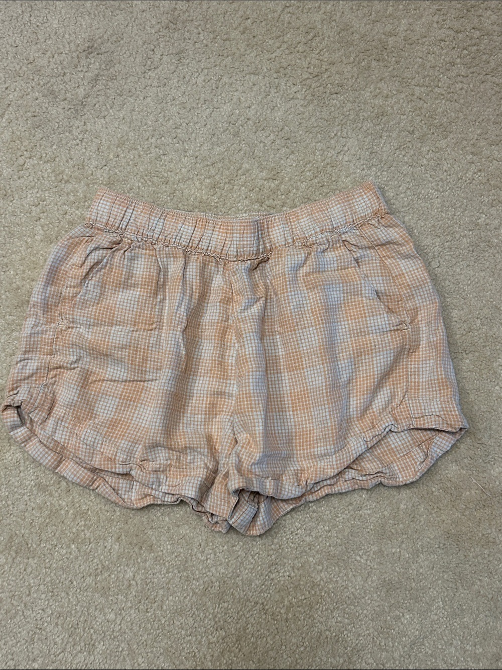 Patagonia Garden Island
Shorts Womens medium Orange Gingham Hemp Blend